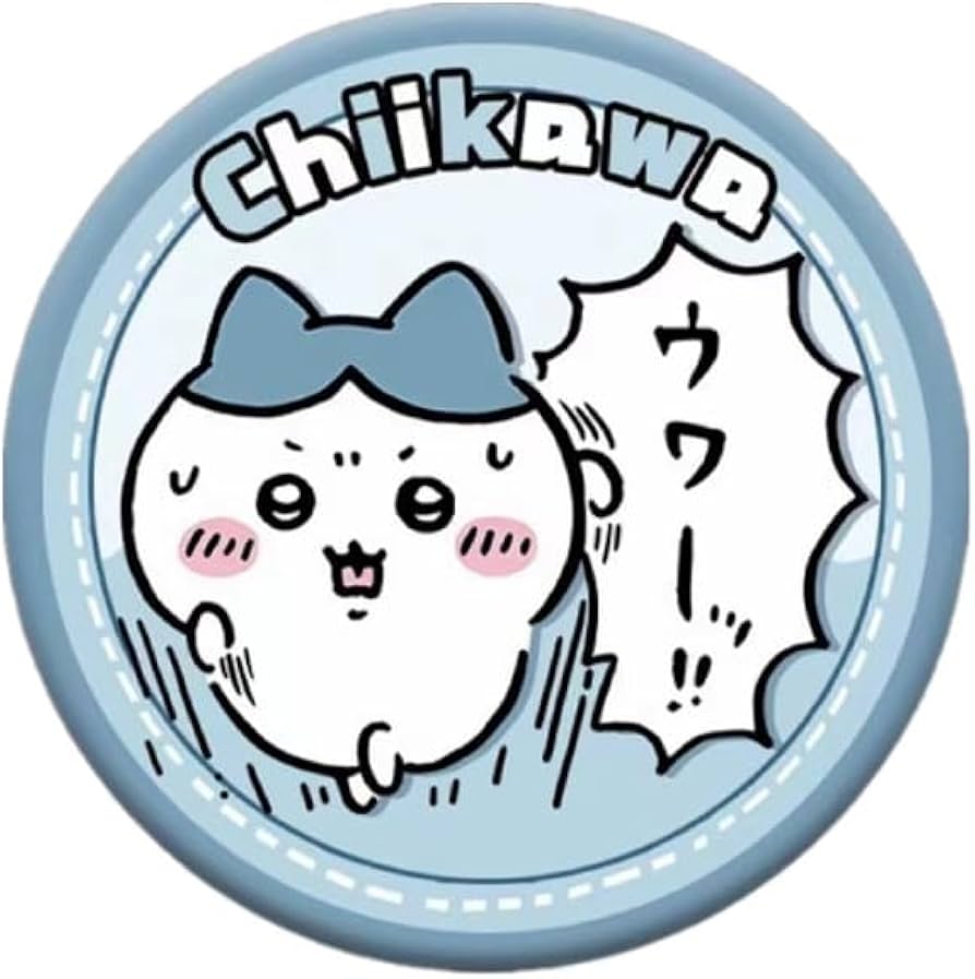 Amazon | ちいかわ 缶バッジ ちいかわ ハチワレ うさぎ 缶バッジ 1/4枚