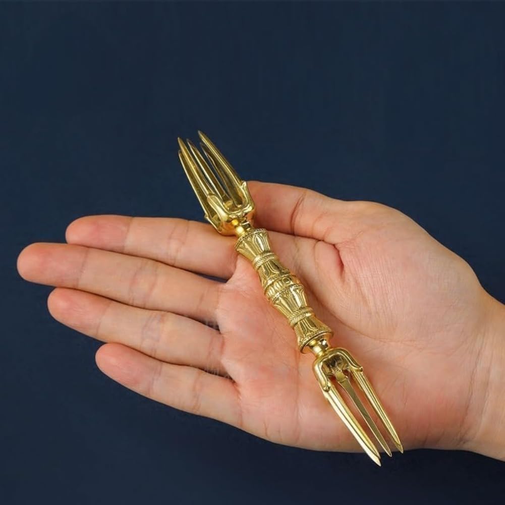 密教法具「五鈷杵」真鍮製 最高級品 密教呪術の中核的ツール