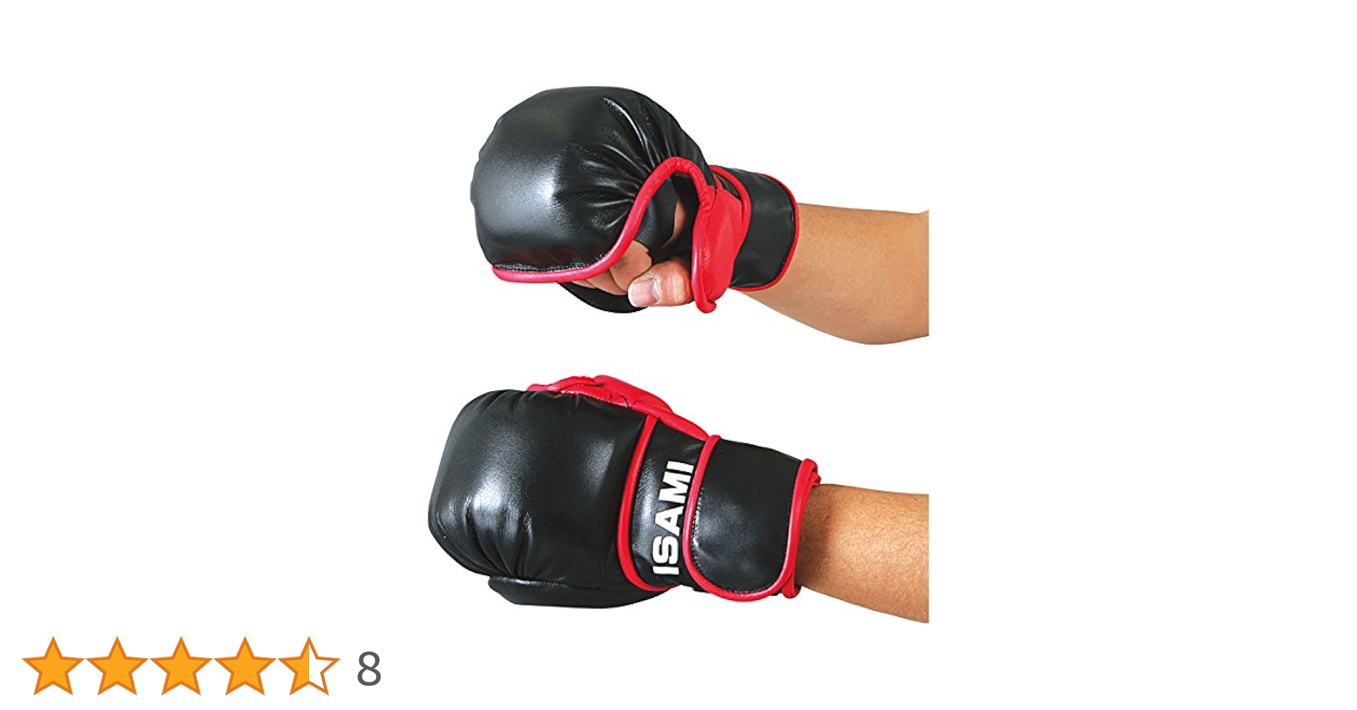 ISAMI パウンドグローブ Fサイズ 黒/赤 ISAMI パウンドグローブ F