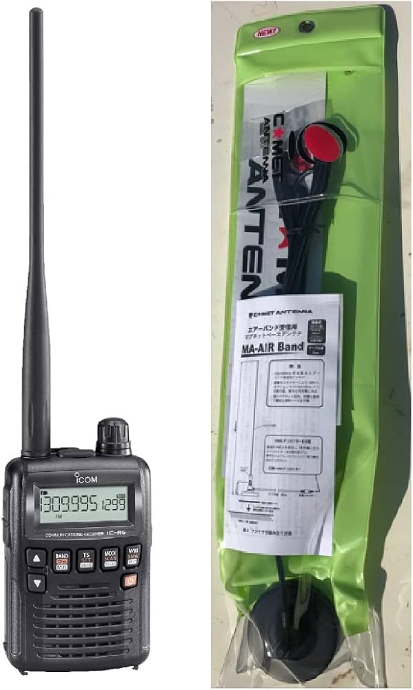iCOM IC-R6エアーバンド受信機 編集に便利なソフトもセット iCOM IC-R6