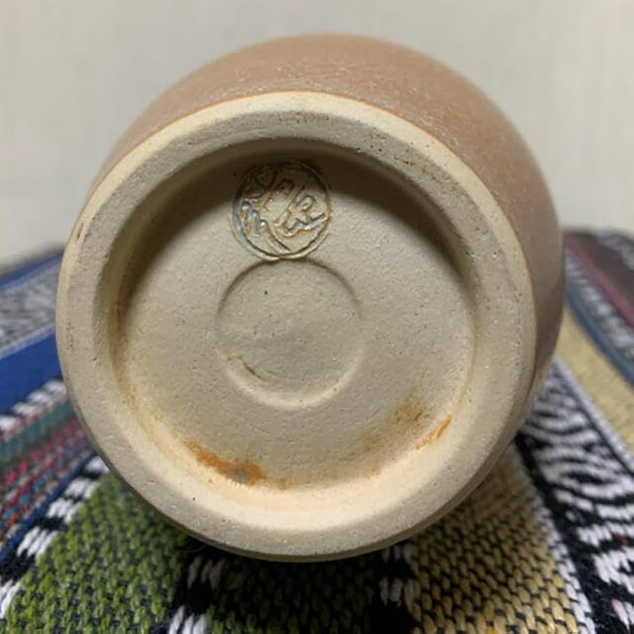 河合誓徳 弥生釉金彩瓶 河合誓徳 弥生釉金彩瓶