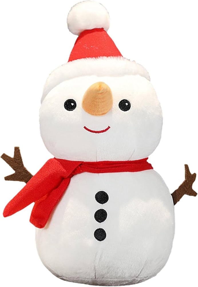 Amazon.co.jp: koolsoo かわいい雪だるまぬいぐるみぬいぐるみ雪だるま