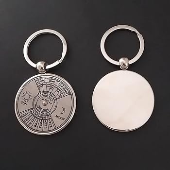 Amazon.com: Opexicos 2Pcs Calendar Perpetual Key chain Unique