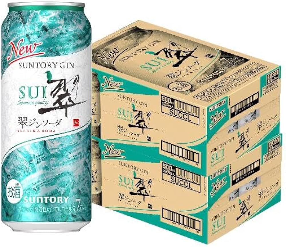 Amazon.co.jp: サントリー 翠 (すい) ジンソーダ 缶500ml×2ケース/48本