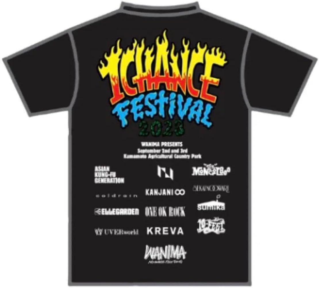 Amazon | ワンチャンフェス Tシャツ WANIMA 2023 | Tシャツ