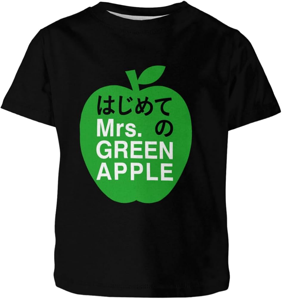 Amazon | [MGOBITY] ミセスグリーンアップル Tシャツ キッズ 半袖 丸首