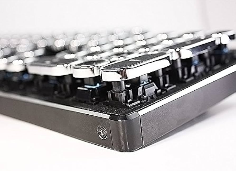 Amazon.co.jp: HKW タイプライター風メカニカルキーボード 青軸 104