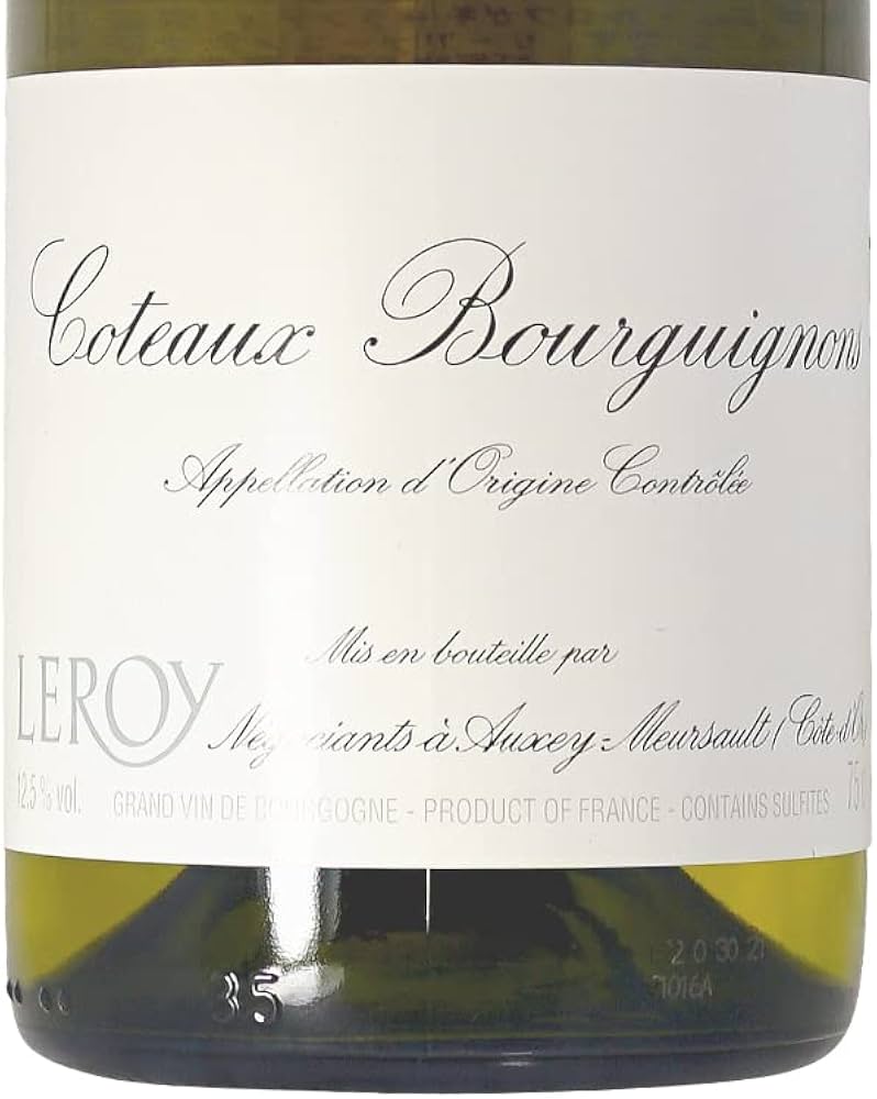 Amazon.co.jp: 2021 コトーブルギニョン ブラン メゾン ルロワ 蔵出し