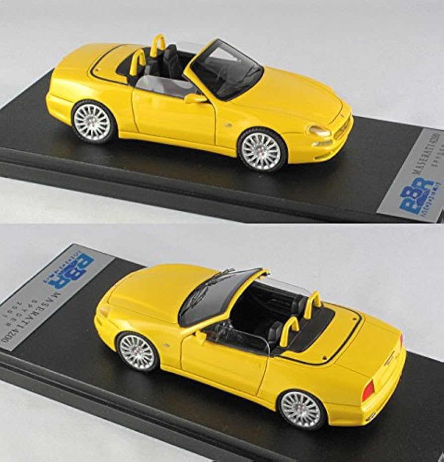 Amazon | BBR 1/43完成品 マセラティ 4200GT Spider 2001 イエロー