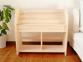 Amazon.co.jp: 木遊舎(MOKUYUSYA) 絵本棚【完成品】天然木製ひのき材