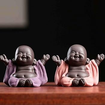 1963 染付青花 布袋様 七福神 置物 Archnote 布袋様 置物 七福神 風水