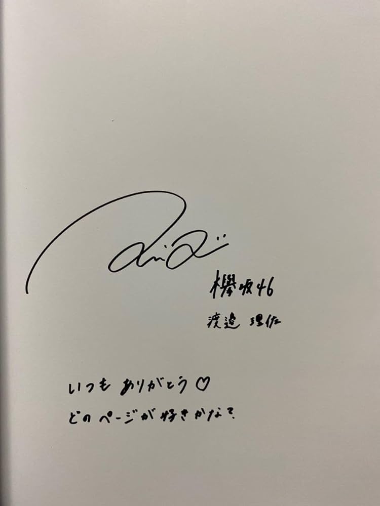 最終値下げ】欅坂46渡邉理佐直筆サイン入り特製フォトアルバム+