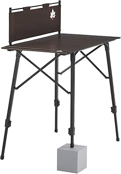 ロゴス(LOGOS) 丸洗い折りたたみアジャスタテーブル Lサイズ 数回使用