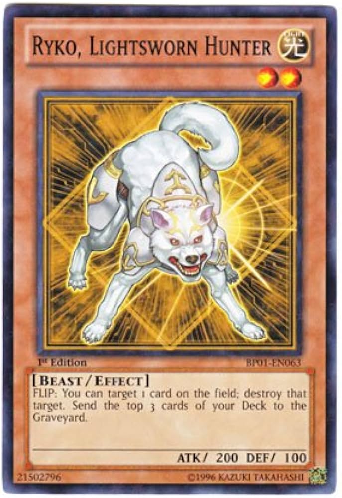 Amazon.co.jp: 遊戯王 英語版 BP01-EN063 Ryko, Lightsworn Hunter