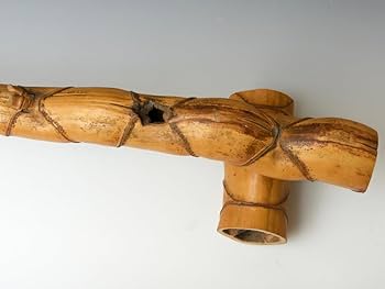 Amazon.co.jp: 時代寿泉(造)亀甲竹結界全長85㎝古材天然木茶道具仕切り