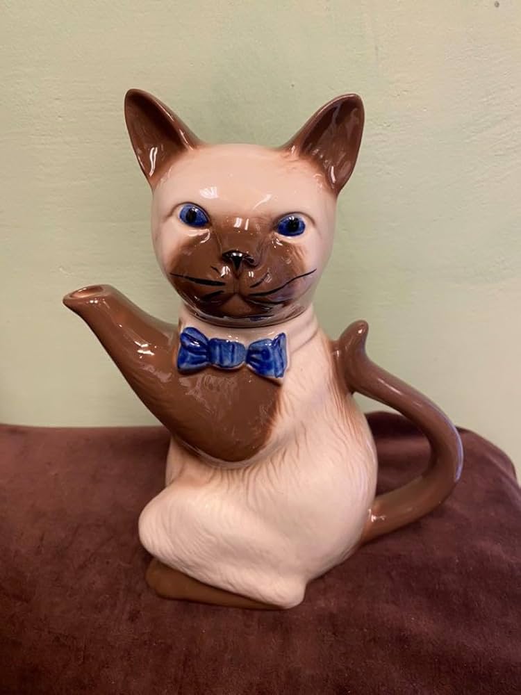 tony wood トニーウッド 猫のティーポット イギリス 美術品