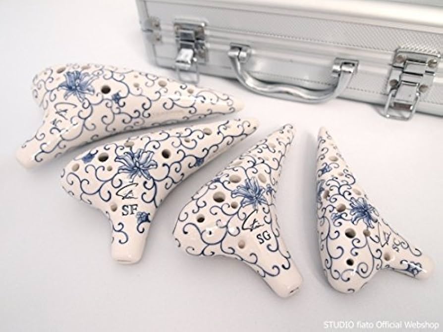 Amazon.co.jp: フォーカリンクオカリナ シングル管4本セット (ブルー