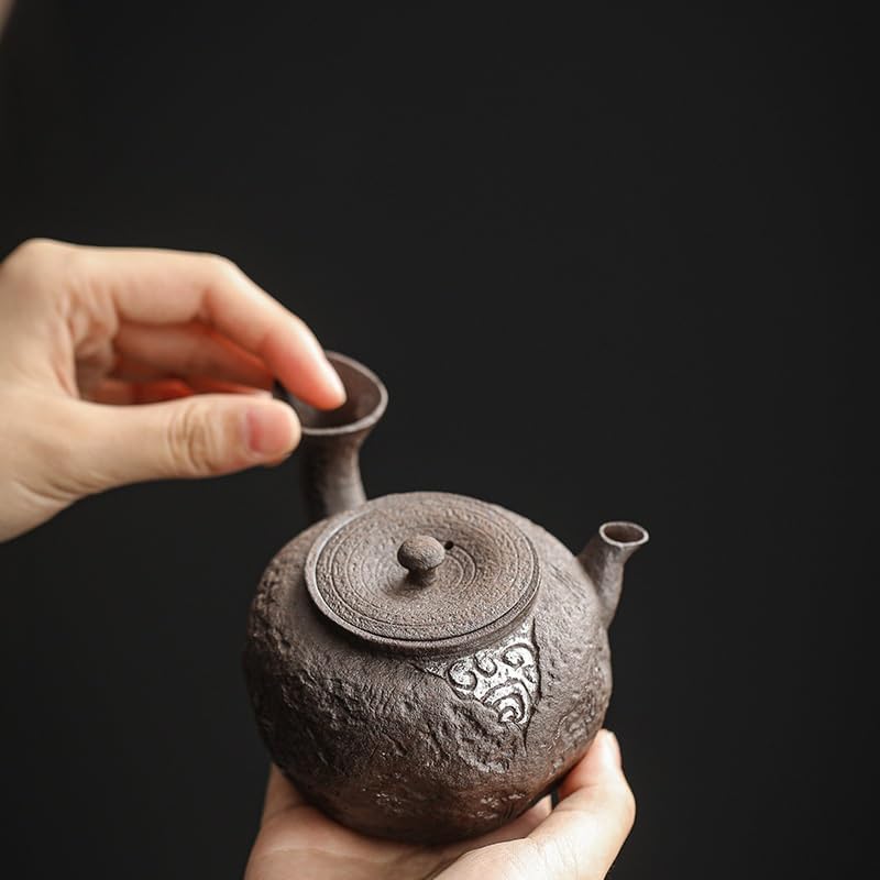 天然木 くり貫き 火鉢 銅版落とし ＊ アンティーク 古民家 切株 茶道具