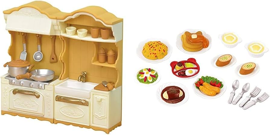 Amazon | シルバニアファミリー 家具 キッチンコンロ・シンクセット カ