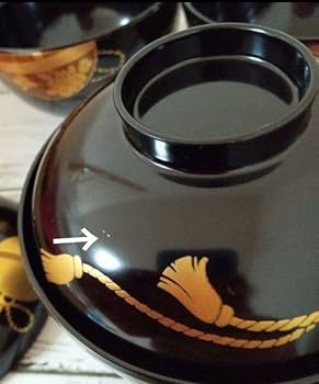 Amazon.co.jp: 伝統工芸 漆塗り お吸物椀 5客セット 桜井漆器 : ホーム