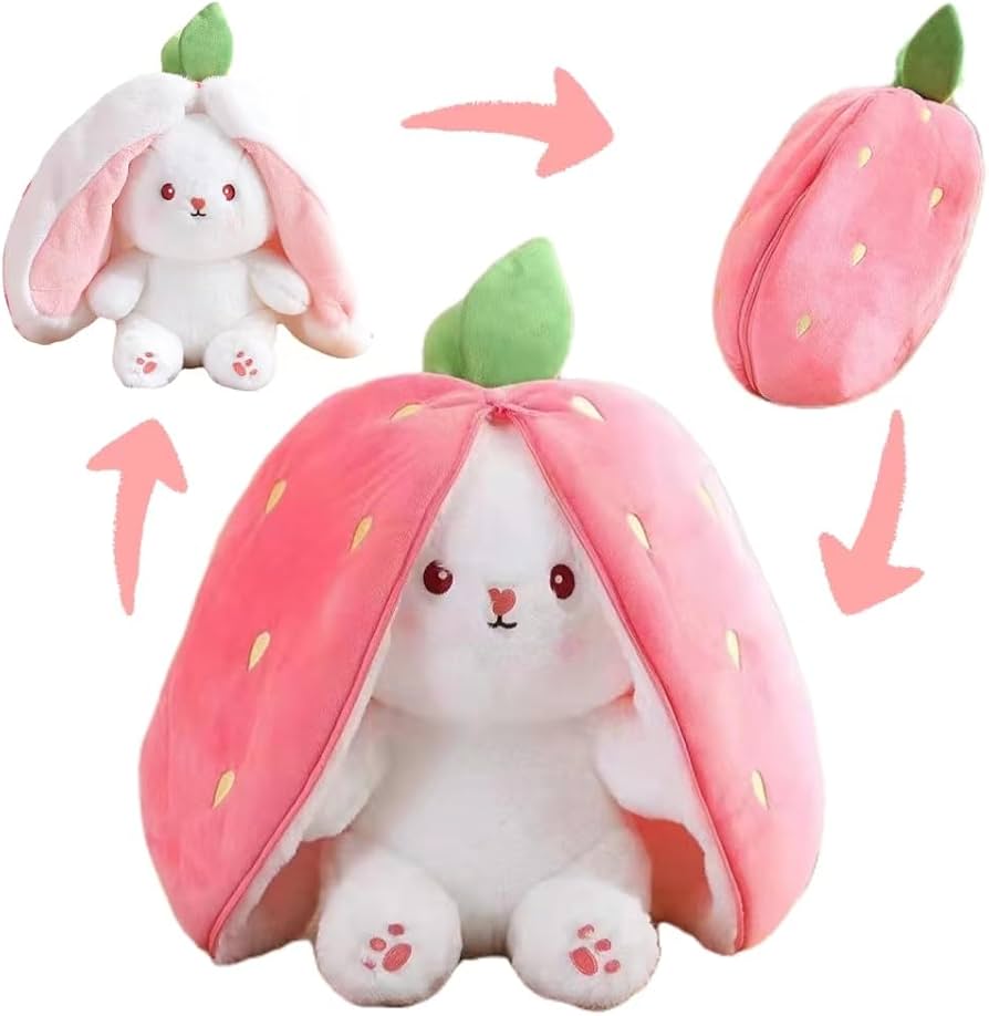 Amazon.co.jp: イチゴ うさぎ うさぎ ぬいぐるみ ウサギ ぬいぐるみ