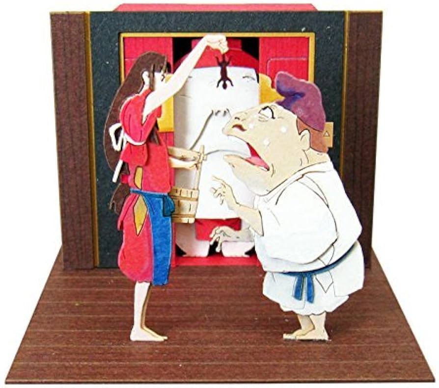 ジブリアート16 千と千尋の神隠しより「渋温泉」 額縁寸法32.7㎝×24.0