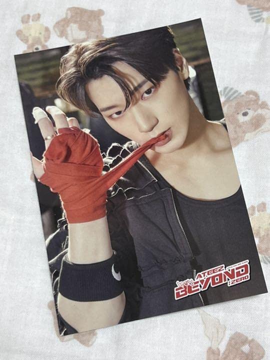 ATEEZ サン 自筆サイン BEYOND ZERO フォトカード付き‼️ ATEEZ サン