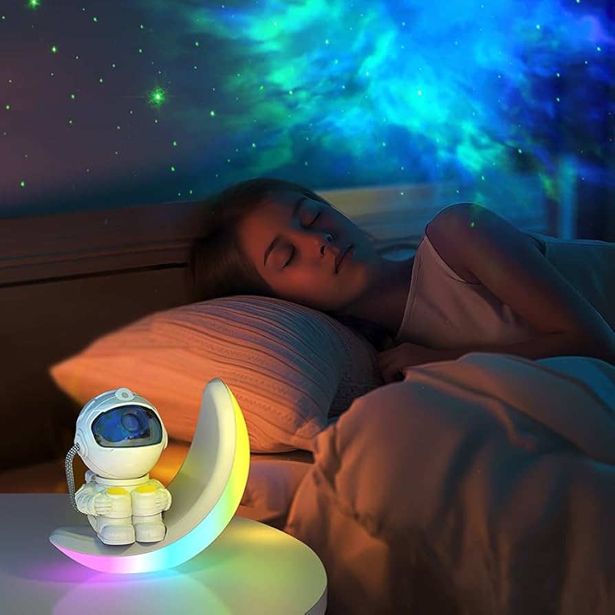 Moon lamp Star Projector Galaxy Night Light,Astronaut Starry