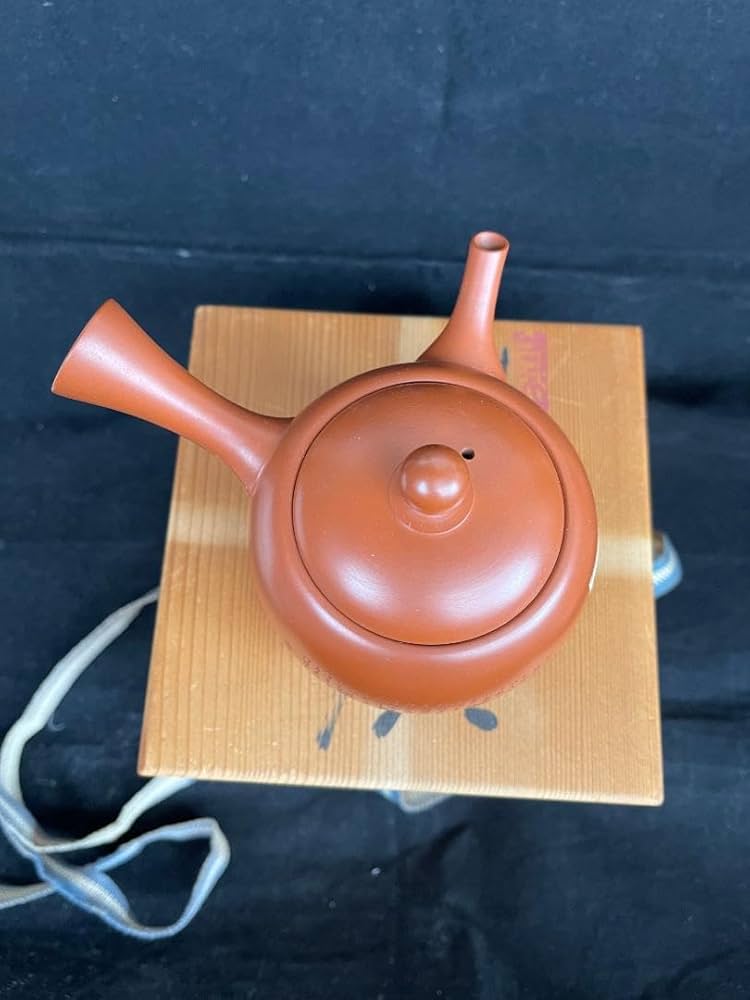 常滑焼風月作白道彫り竹彫り急須茶器煎茶道具