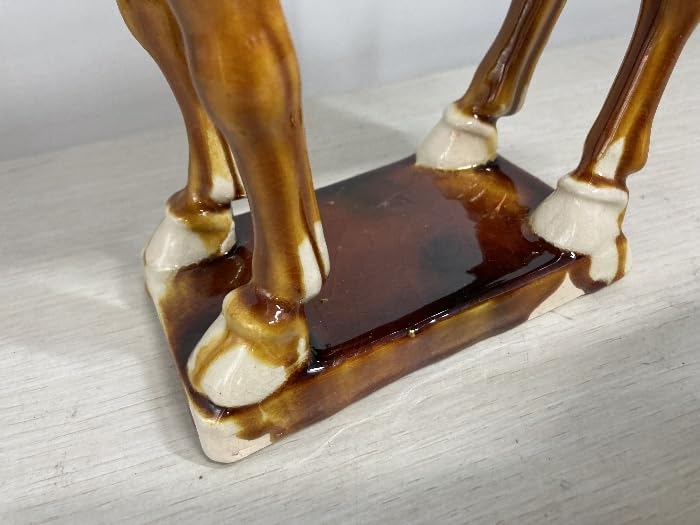 唐三彩】三彩鍑（ふく・獣足三脚噐) 唐三彩】三彩鍑（ふく・獣足三脚噐