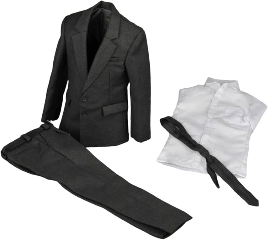 Amazon | 1/6 男性アクションフィギュア スーツセット シャツ パンツ