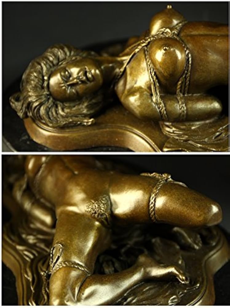 Amazon.co.jp: ブロンズ像 緊縛の裸婦 J.Mavchi 名作 インテリア家具