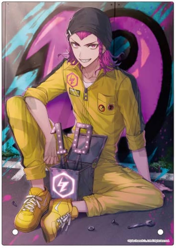 スーパーダンガンロンパ2 左右田和一 照れ顔ハート缶バッジ