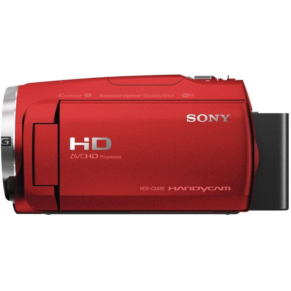 SONY HDR-CX680 レッド 60倍ズーム HDR-CX680 | デジタルビデオカメラ