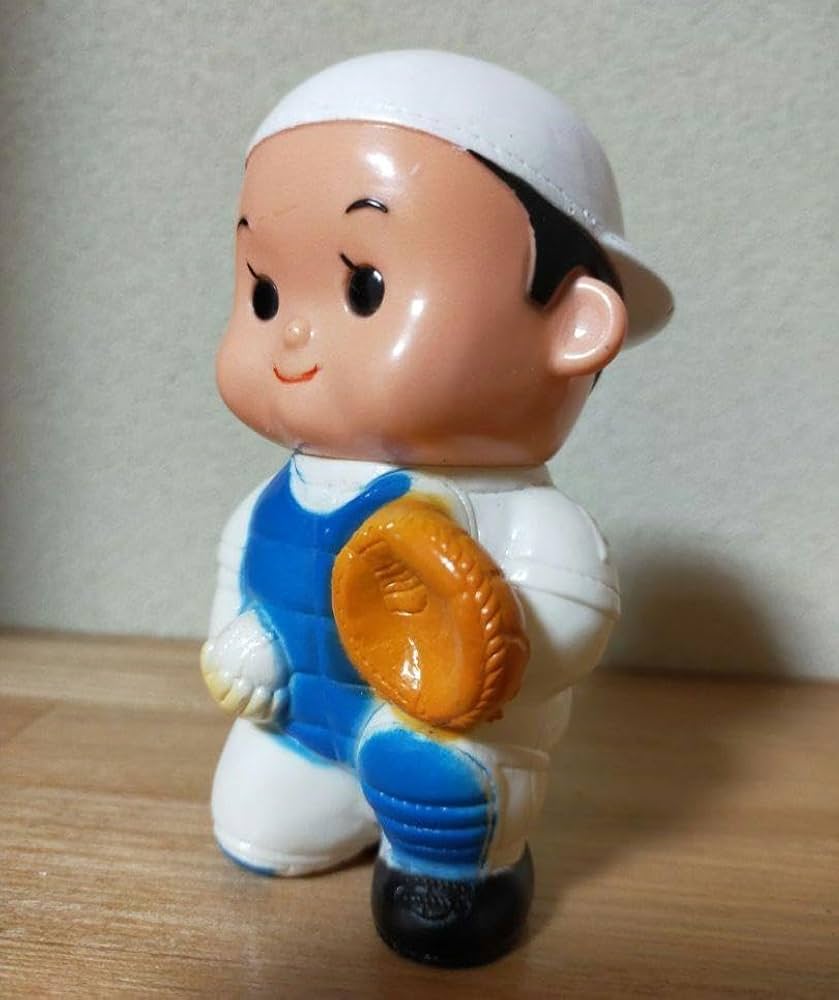 Amazon.co.jp: ソフビ人形 ふくちゃん人形 野球 福井銀行 昭和レトロ