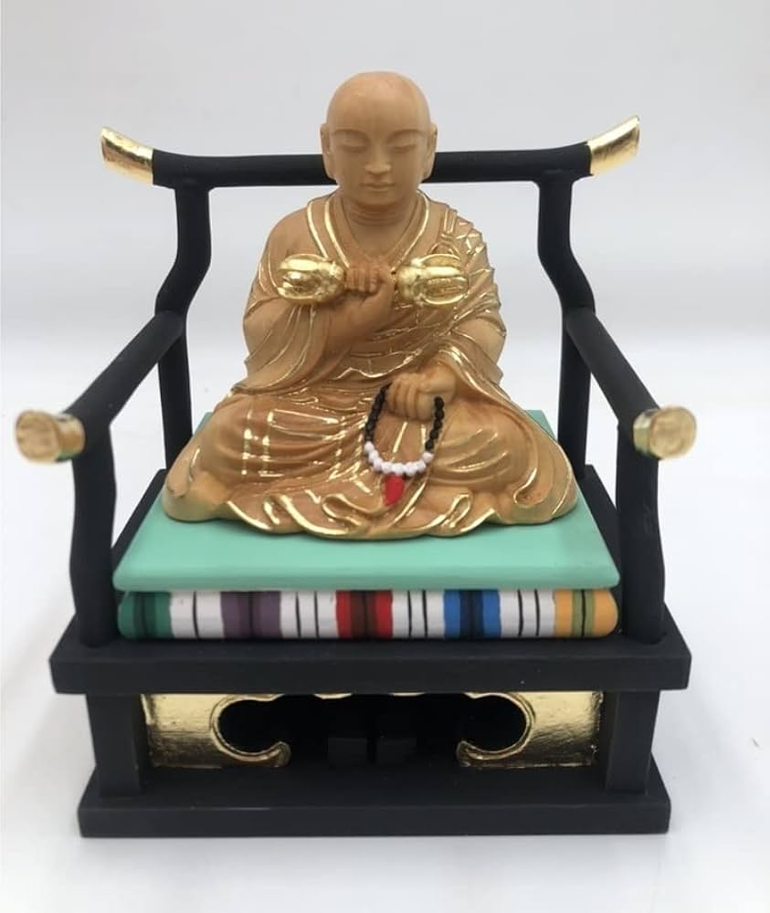 Amazon｜仏像 弘法大師 座像 真言宗 無宗派 空海 弘法大師像総高12cm