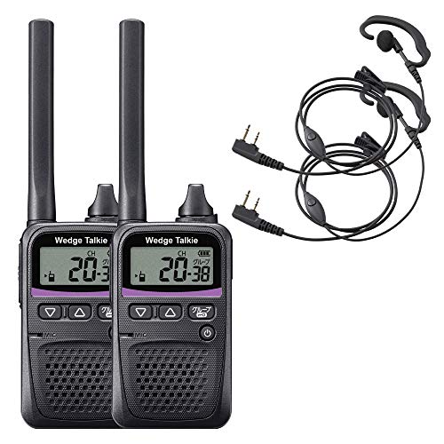 Wedge Talkie トランシーバー 2台 イヤフォン付き Wedge Talkie
