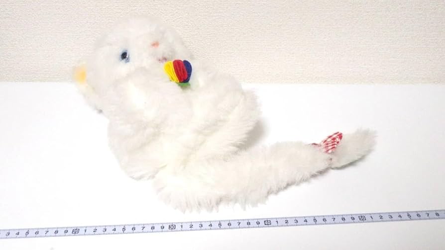 アバンセ 白猫 ぬいぐるみ 当時物 昭和レトロ 希少 レトロ ビンテージ