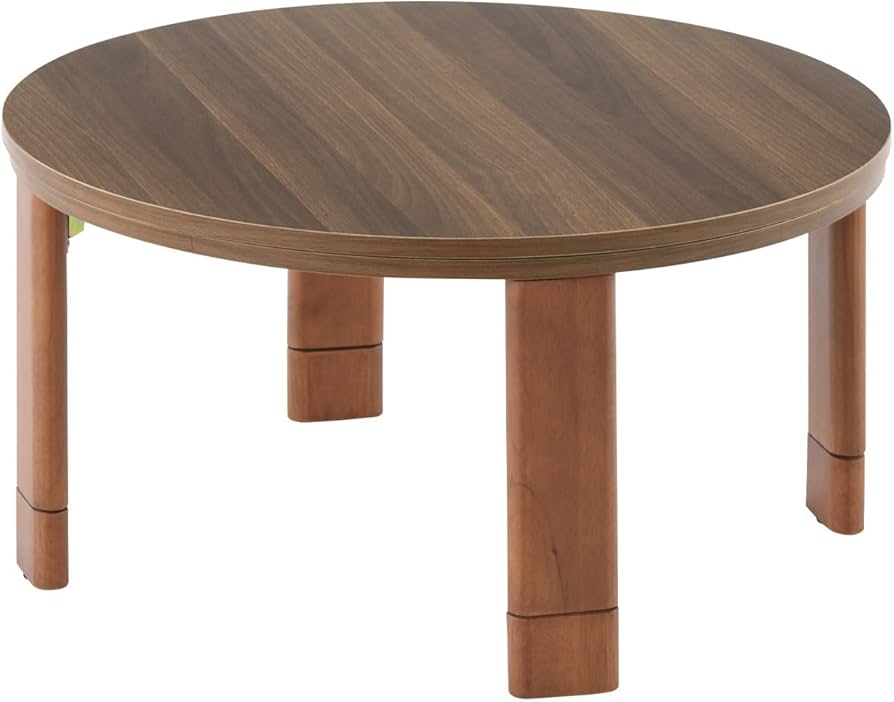 Amazon.co.jp : ぼん家具 こたつテーブル 円形 70cm 丸型 折りたたみ