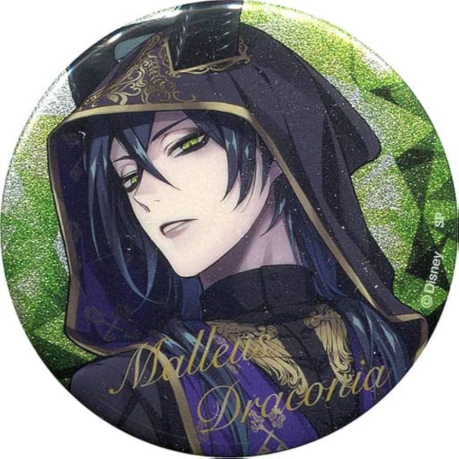 ツイステ ブレイジングジュエル 缶バッジ Ver.2 マレウス ツイステ