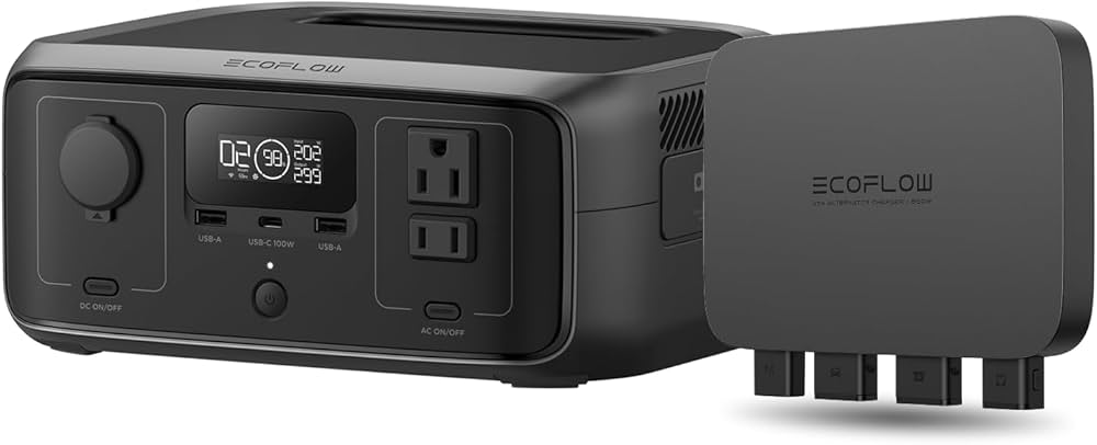 Amazon.co.jp: EcoFlow ポータブル電源 RIVER 3 ＋Alternator Charger