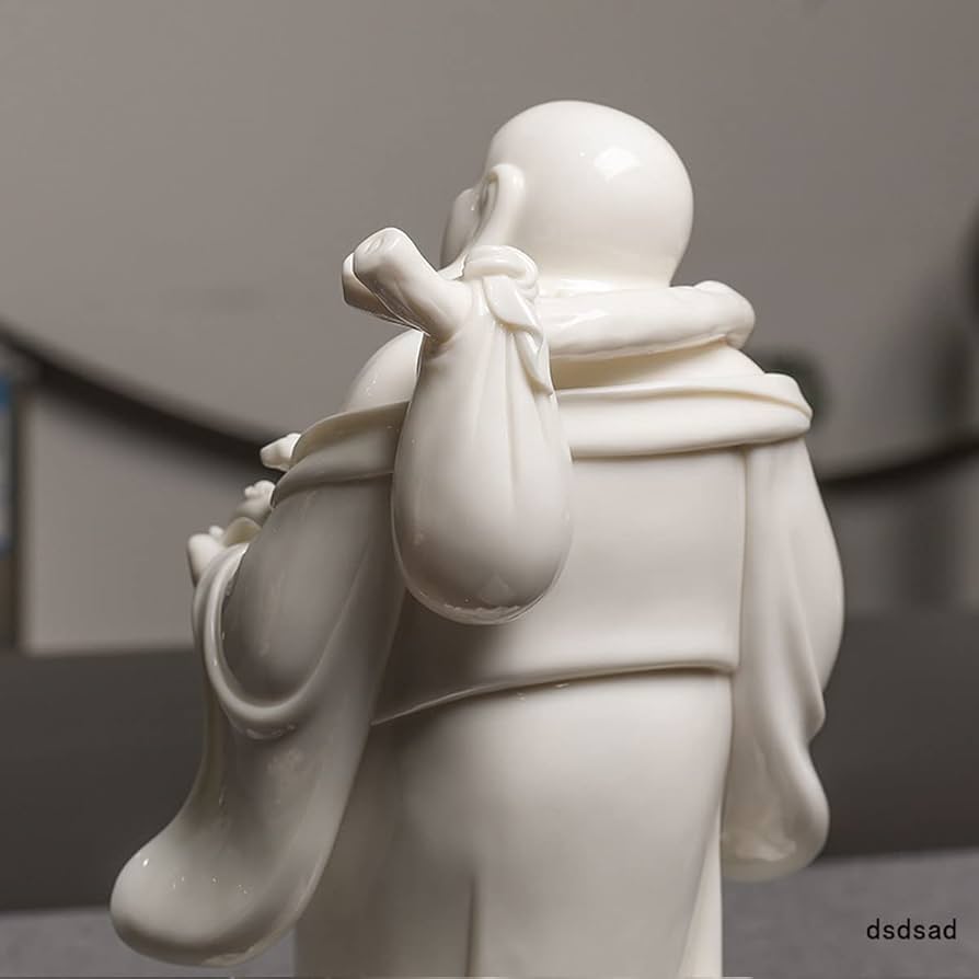 Amazon.co.jp: 七福神 布袋様 布袋さんの置物 陶磁器製 総高さ29cm