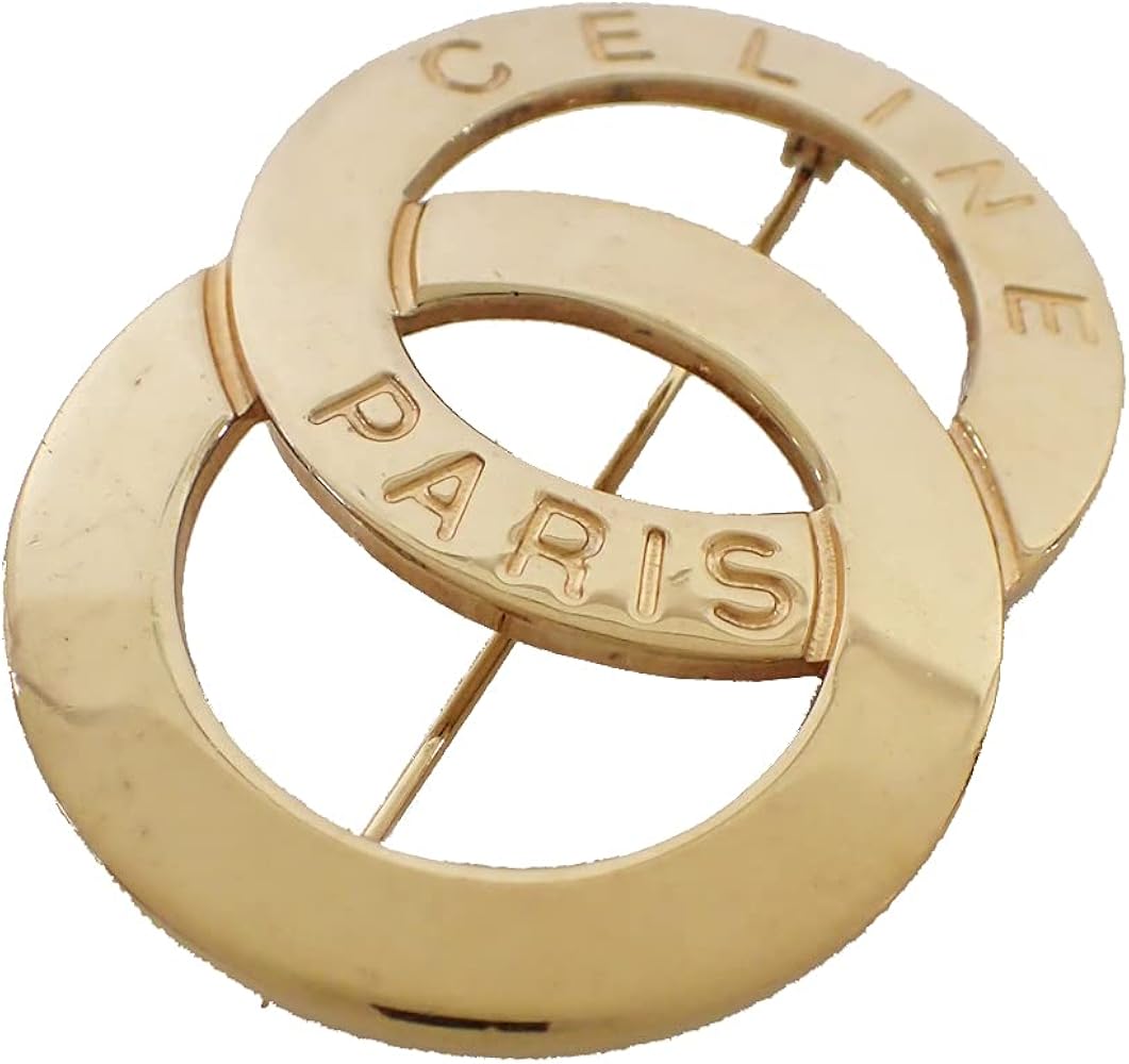 Amazon | セリーヌ ブローチ サークル ロゴ アクセサリー ヴィンテージ