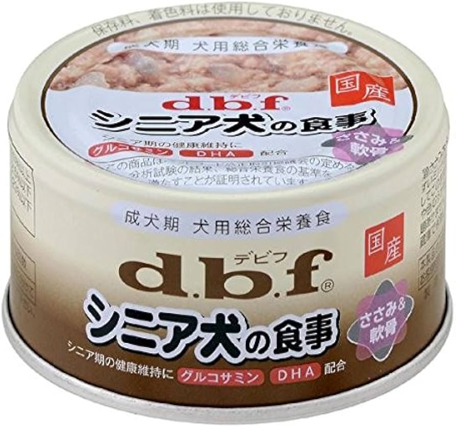 Amazon | デビフペット デビフ缶 シニア犬の食事 ささみ＆軟骨 85g×24