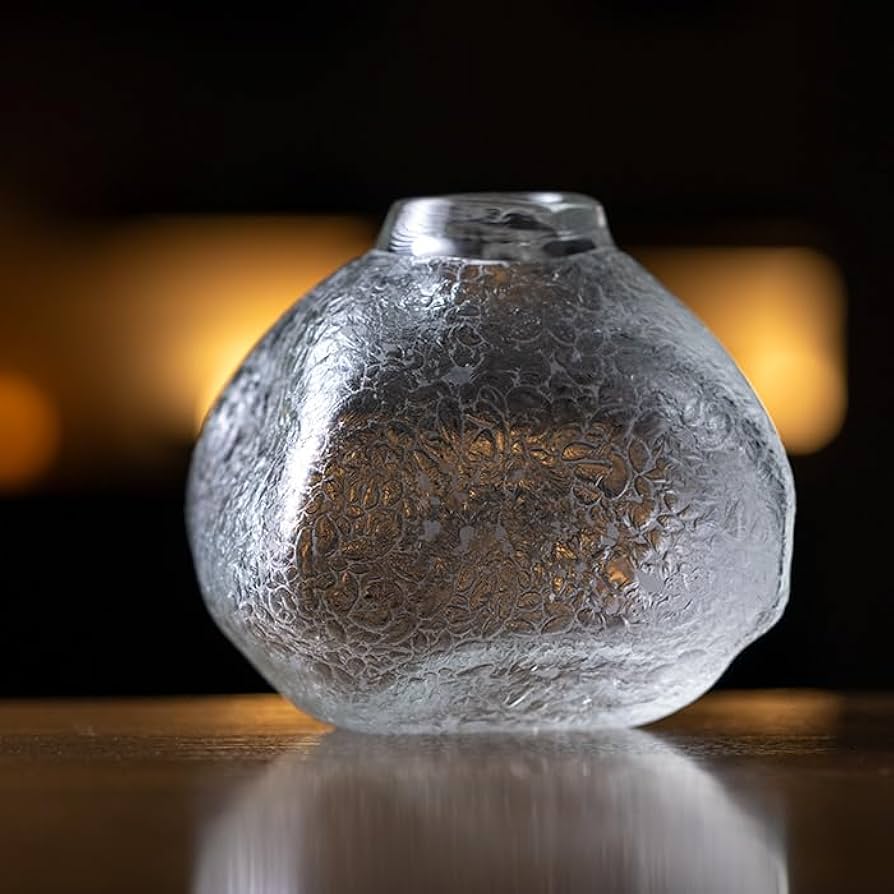 骨董 時代ガラス 乳白色暈し 希少 籠目紋 臙脂色ガラス 小壷 花器