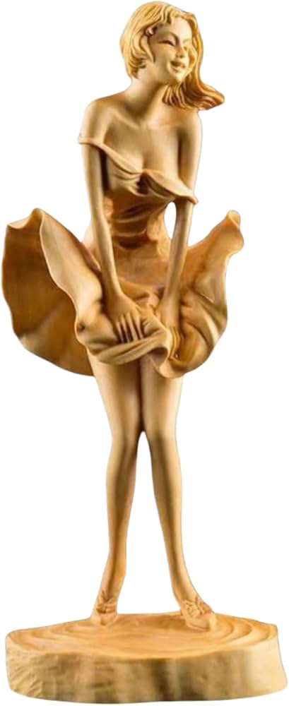 Amazon.co.jp: Lake key 女性像 美少女像 木製 伝統美術品 フィギュア