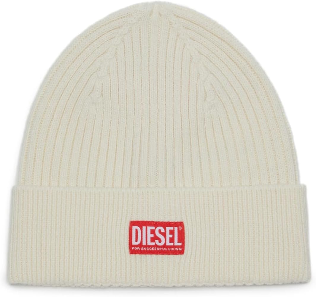 Amazon | [Diesel] [ディーゼル] メンズ ニットキャップ ロゴ
