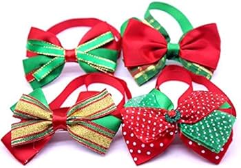 Amazon | クリスマス専用☆ペットトリミングリボン チョーカー 蝶
