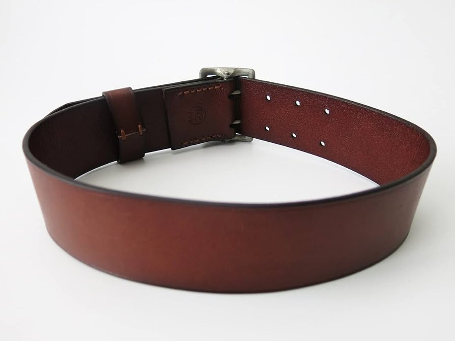 Amazon | WW2 ナチスドイツ軍 前期型 将校用ベルト 茶色 牛革製 精密