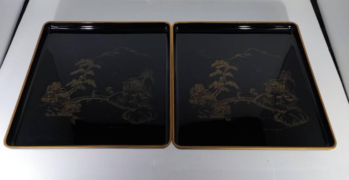 Amazon.co.jp: 時代物 御舎席膳 輪島塗 懐石膳 5客まとめて 河口特製